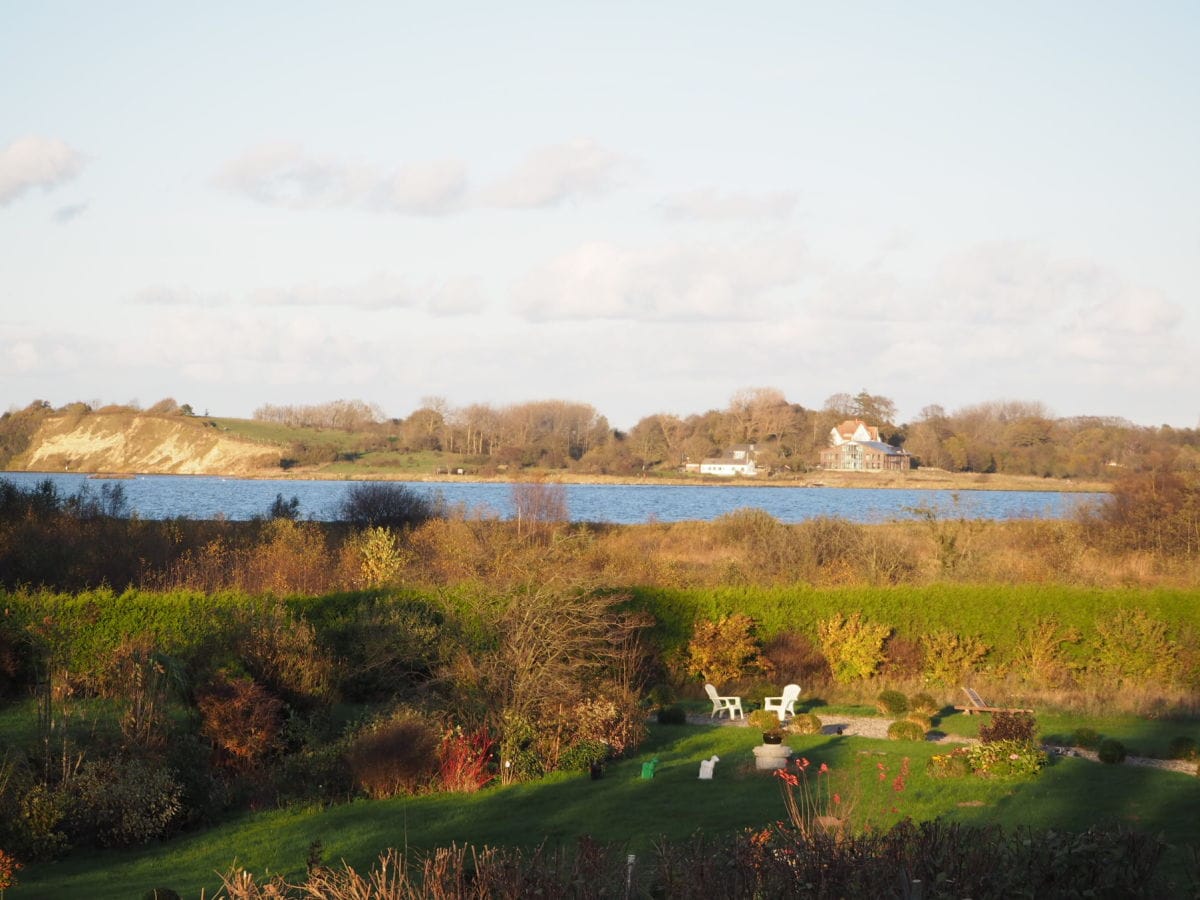 Blick vom Wohnzimmer auf die Flensburger Förde