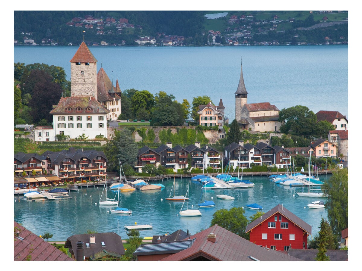 Schloss und Hafen Spiez