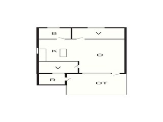 Vakantiehuis Ørslevkloster Grondplan 21