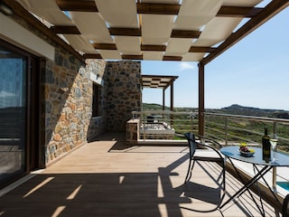 Balconies in front of the bedrooms