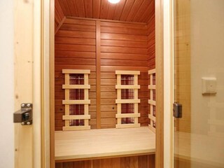 Infrared sauna on the upper floor