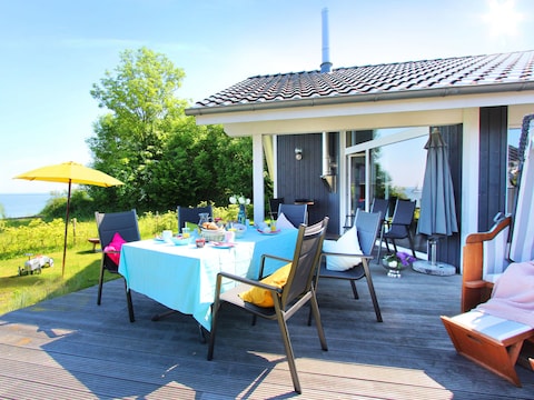 Casa de vacaciones Arhus con una increíble vista al agua