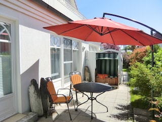 sonnige Terrasse