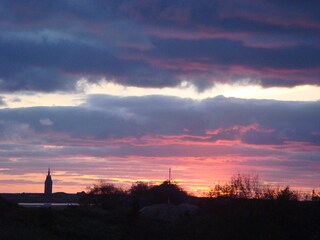 Sonnenuntergang auf der Dünenterrasse