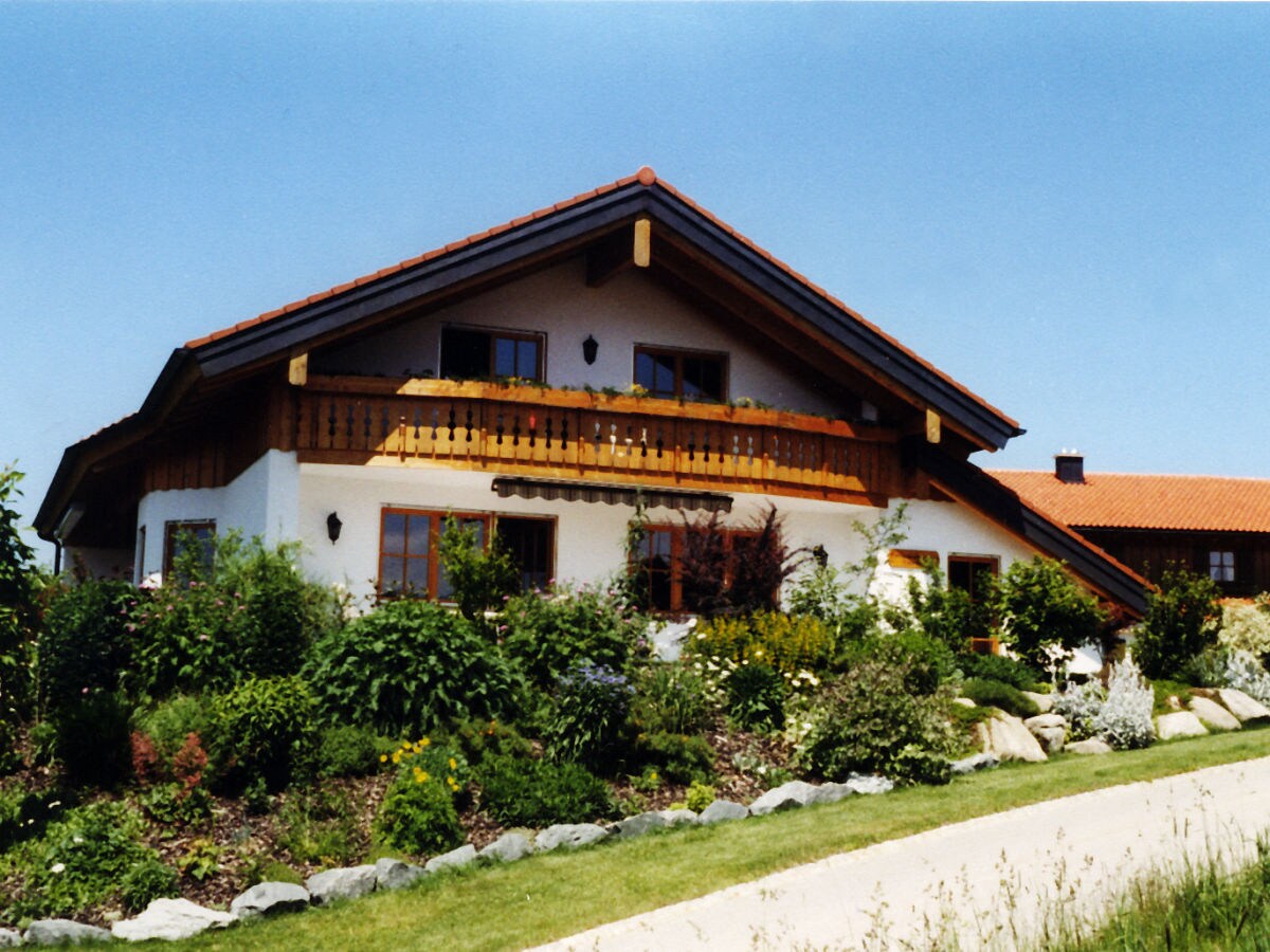 Exterior view with balcony of the holiday apartment