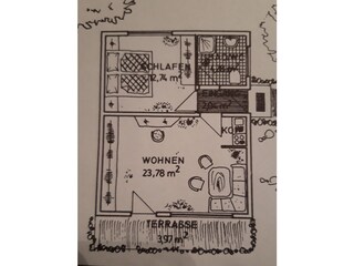 Bungalow Dipperz Pianta del piano 42