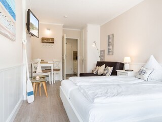 Schlafbereich - St Peter Ording Bad, Haus Loreley, Wohnung 30 "Duenensonne im Bad"