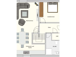 Casa de vacaciones Untergöhren Plano de planta 21