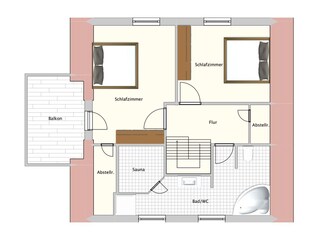 Vakantiehuis Untergöhren Grondplan 22