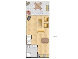 Ferienwohnung Domburg Grundriss 23