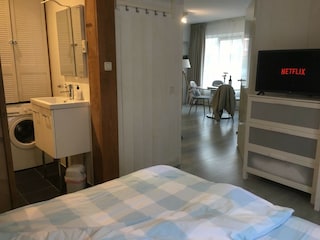 Tür vom Schlafzimmer zum Wohnbereich