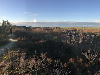 aussicht von dünen hinter das apartment