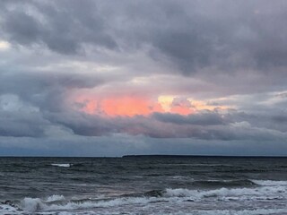 Die Bucht bei Warnemünde im Herbst