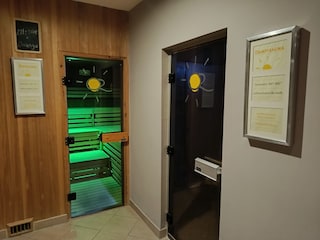 Im Wellnesszentrum auf dem Gelände