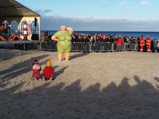 Anbaden in der Ostsee