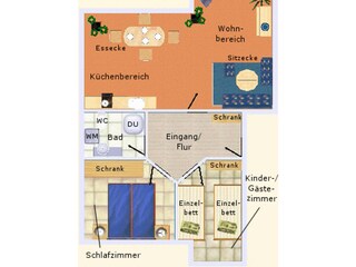 Apartamento de vacaciones Prerow Plano de planta 37