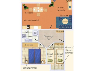 Vakantieappartement Prerow Grondplan 37