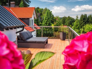 Lounge auf der Dachterrasse