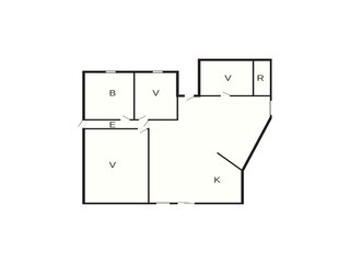 Vakantiehuis Ebeltoft Grondplan 16