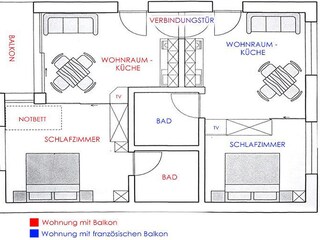 Vakantieappartement Girlan Grondplan 9