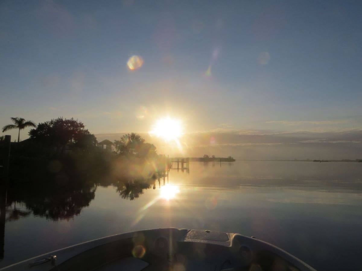 Morgendliche Bootsausfahrt