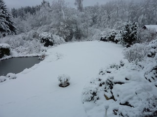 der Garten im Winterschlaf