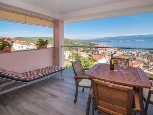 Ferienwohnung Una avec une magnifique vue sur la mer