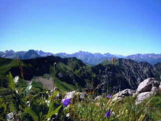 Die Aussicht vom Nebelhorn