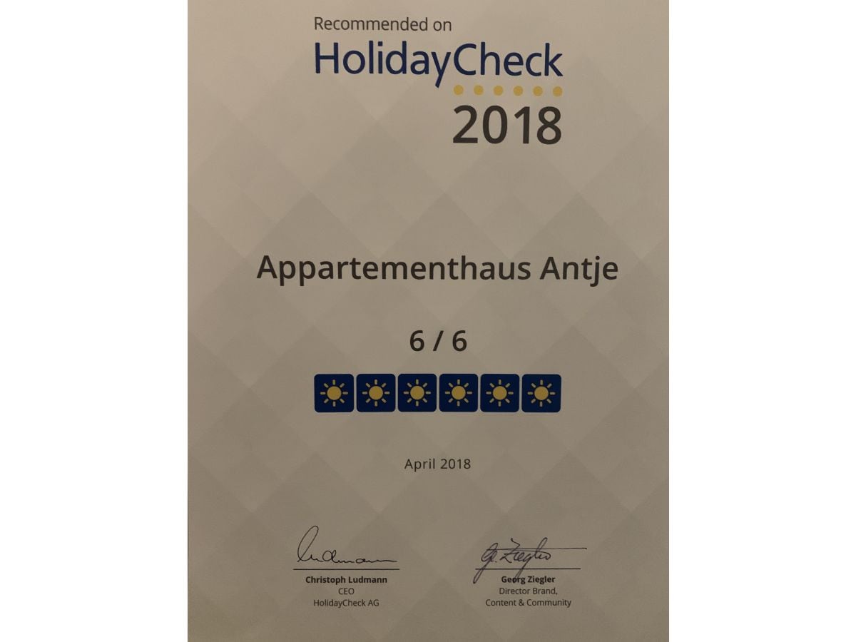 Ferienwohnung Memmert Haus Antje Norderney Firma