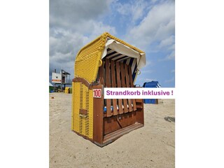 Strandkorb 100 steht für unsere Gäste bereit