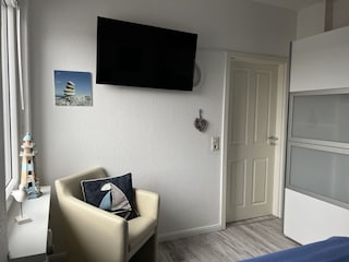 … separater TV im Schlafzimmer