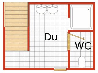 Capanna alpina Auffach Pianta del piano 23