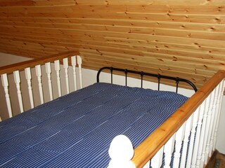 Roads Cottage, County Kerry, Ireland, Bed on galery