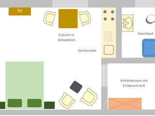 Apartamento Glowe Plano de planta 21