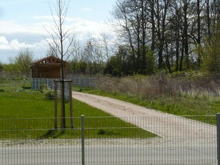 Ein Ausblick vom Terrassefenster