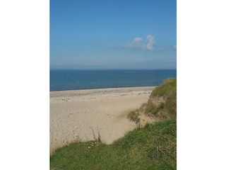 Strand an der Steilküste