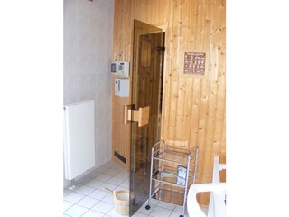 Sauna zur gemeinschaftlichen Nutzung im Nebengebäude