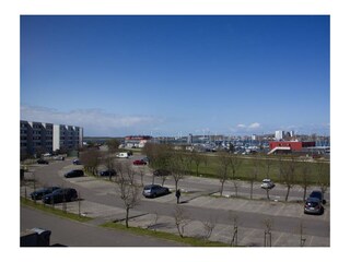 Aussicht aus der Inselblume 45 auf den Yachthafen und Burgstaaken