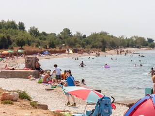 Beaches of Peroj with view to Island of Brioni