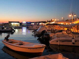 Fazana habor area by night