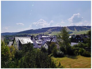 Panoramablick vom Wohnzimmer/Balkon