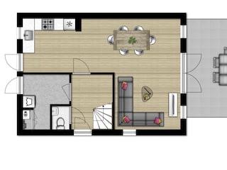 Vakantiehuis Kamperland Grondplan 35