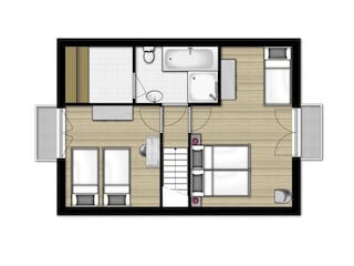 Vakantiehuis Kamperland Grondplan 36