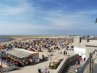 Blick von der Promenade auf den Nordstrand