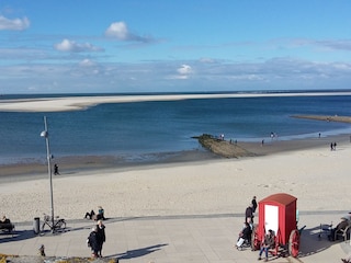 Blick von der Promenade auf den Nordstrand