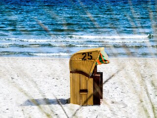 eigener Strandkorb am Strand