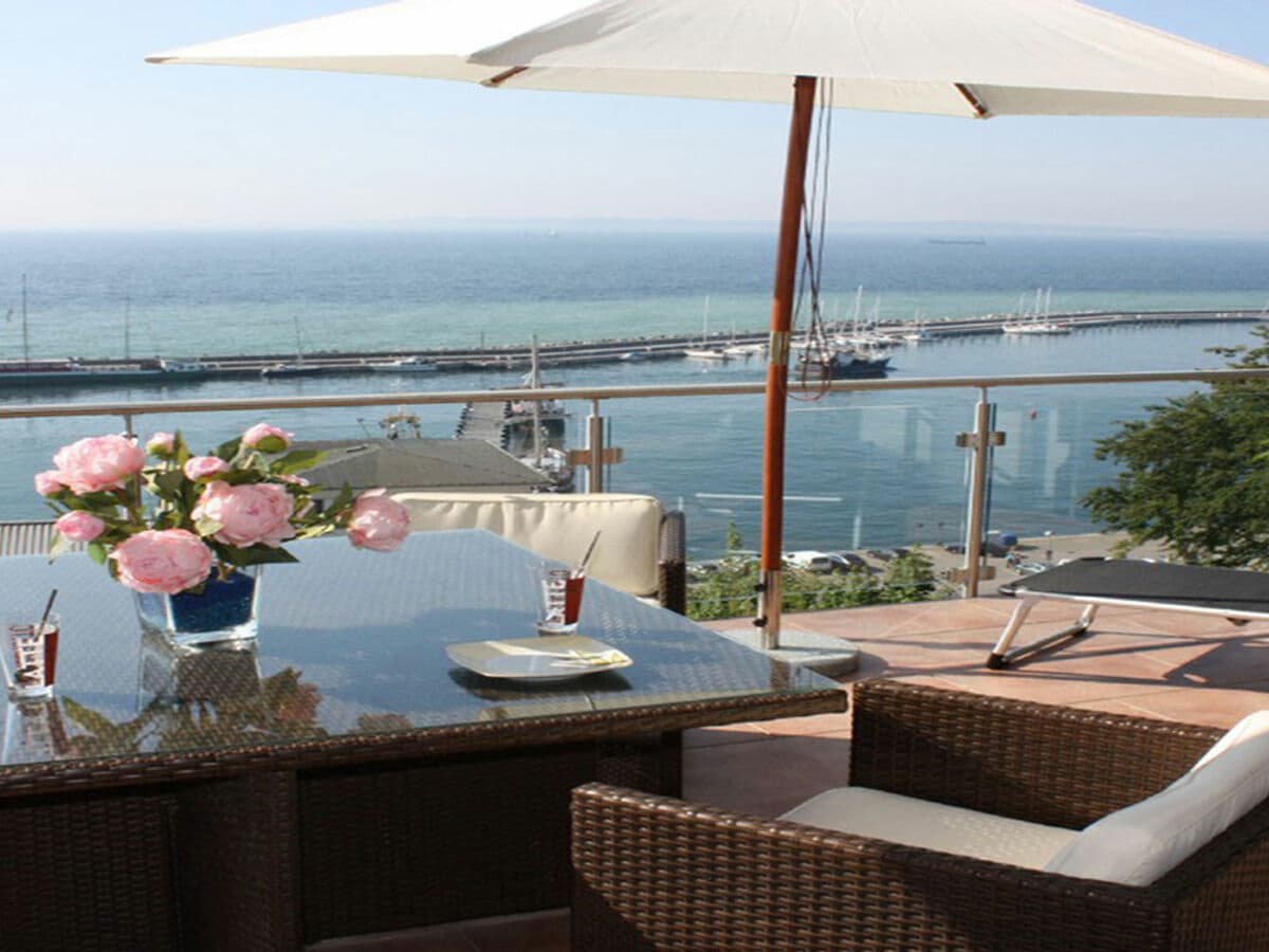 Dachterrasse mit Meerblick