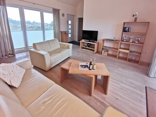 Wohnzimmer mit Dachterrasse