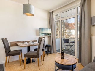 Der Austritt zum Balkon.