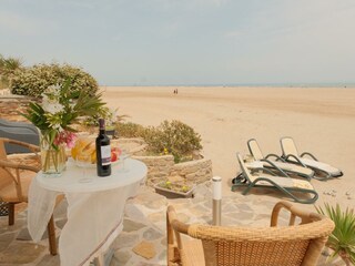 Blick von der Strandterrasse  untere Wohnung